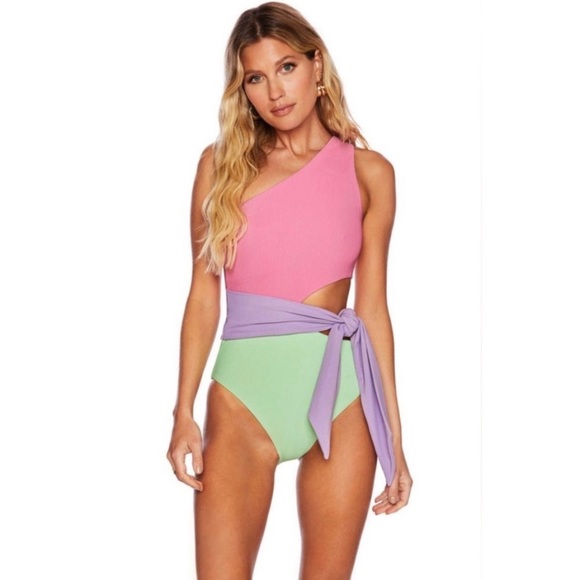 Beach Riot pastel Carlie one piece swimsuit - Picture 2 of 6